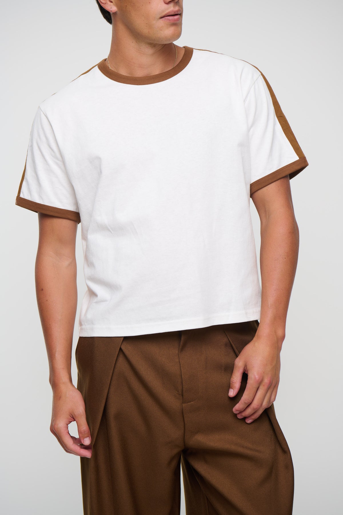 Richie Ribbed Tee White