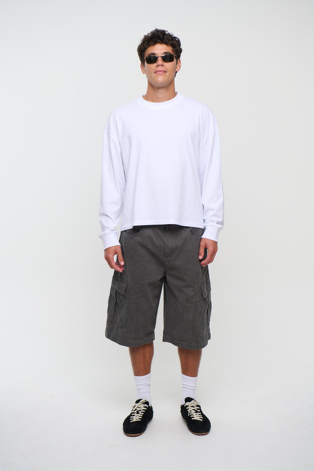 Flynn Relaxed Cargo Short Grey