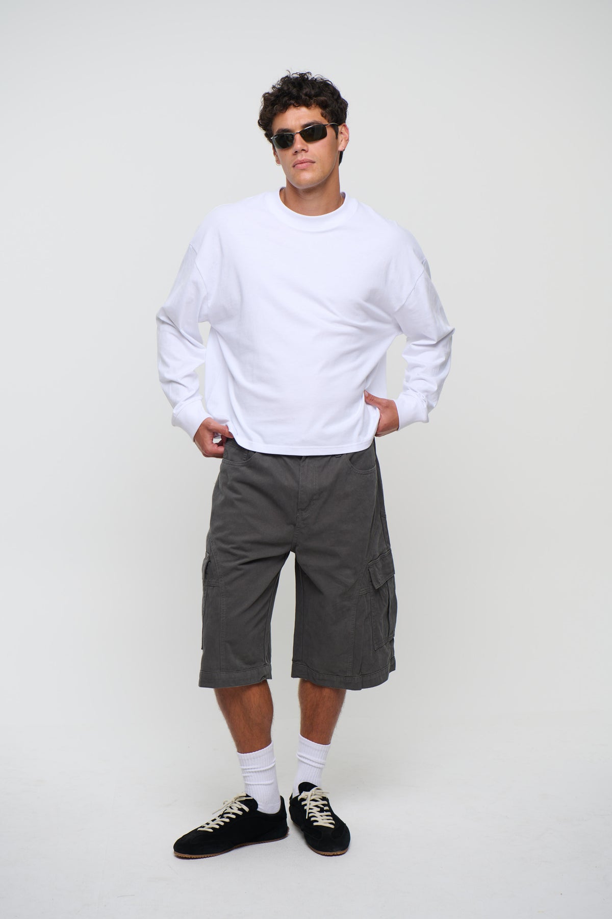 Flynn Relaxed Cargo Short Grey