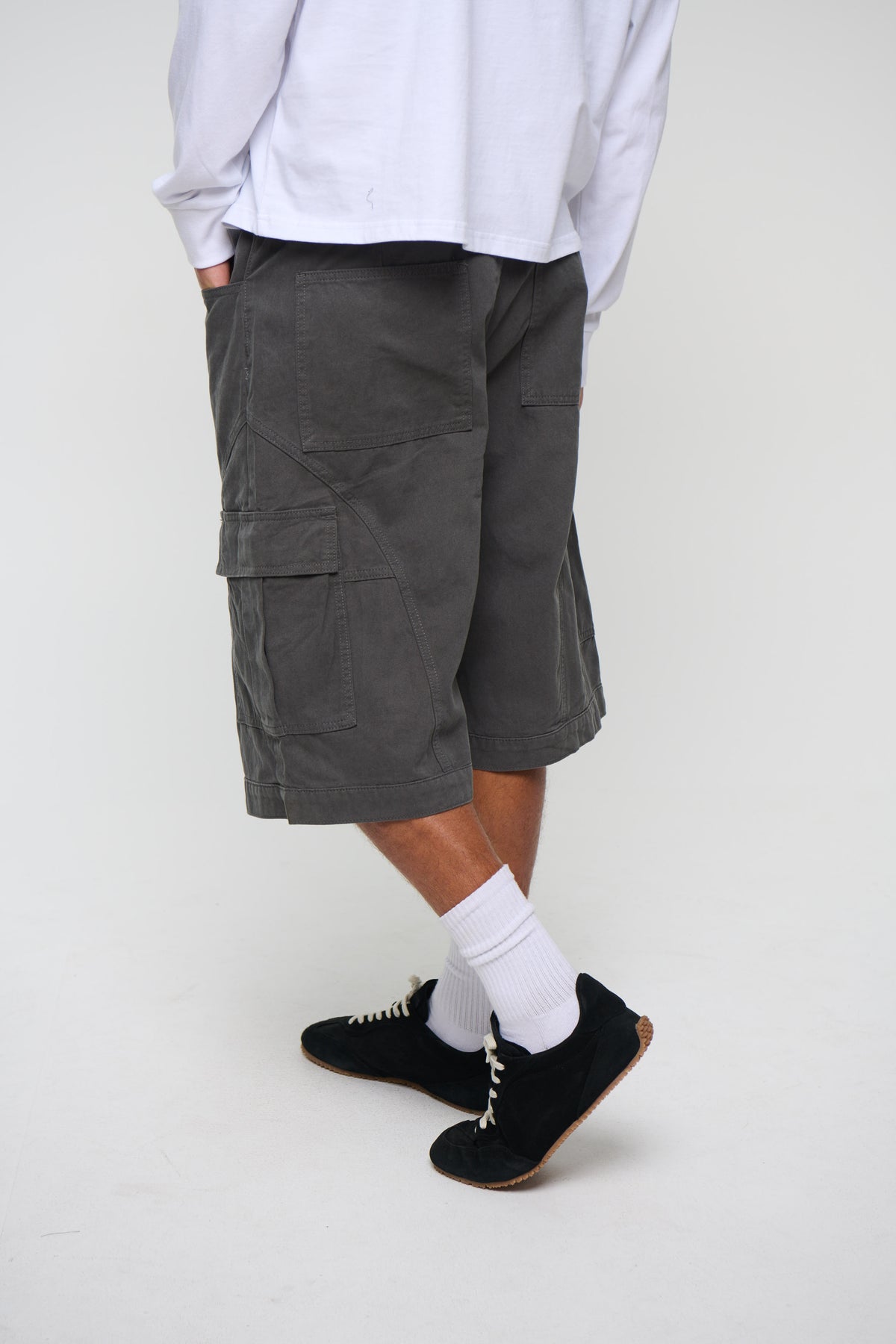 Flynn Relaxed Cargo Short Grey