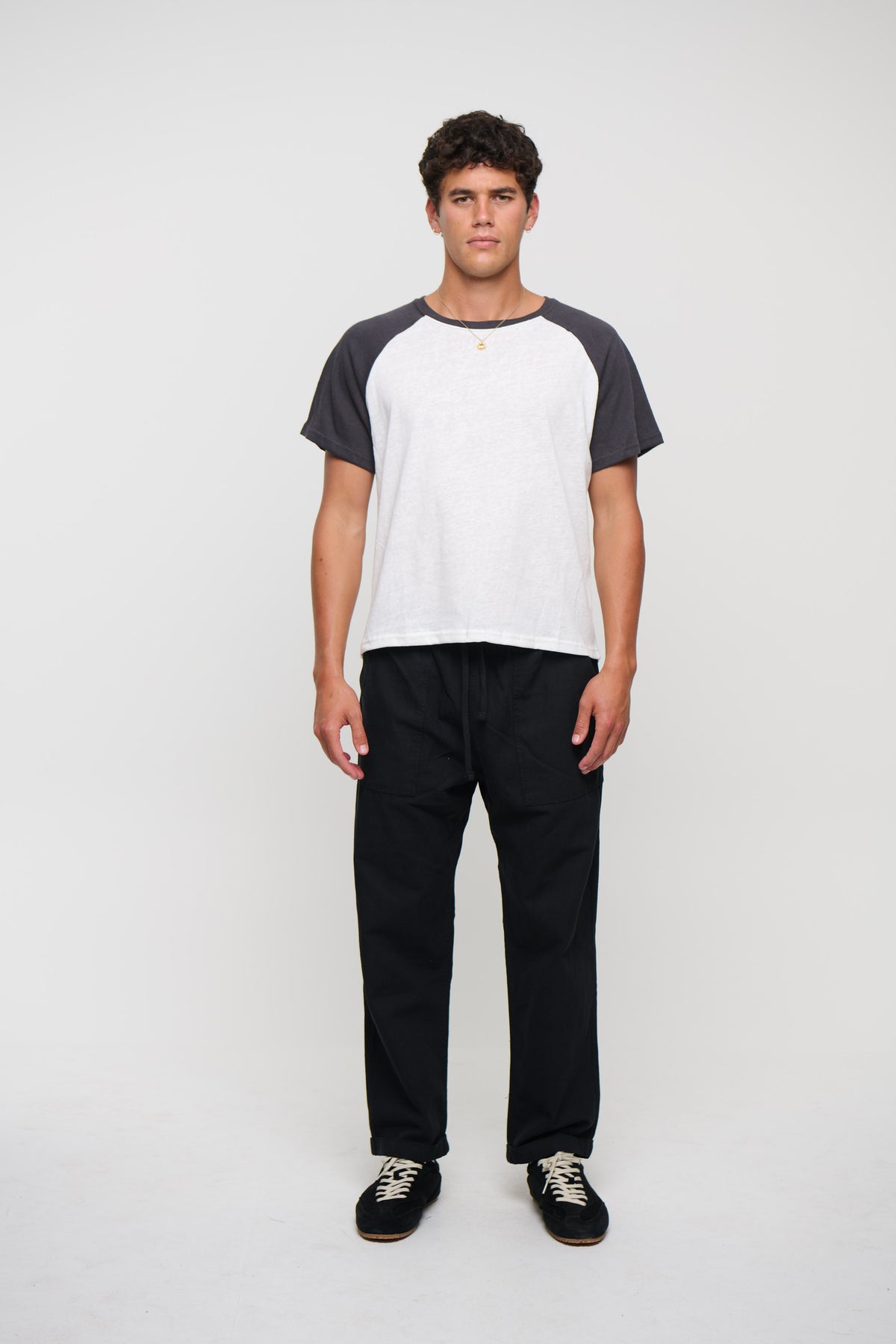 Cooper Straight Cotton Pant Black
