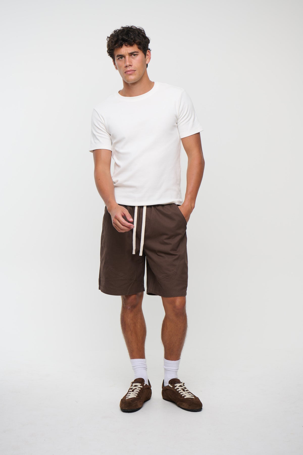 Harry Panelled Short Choc