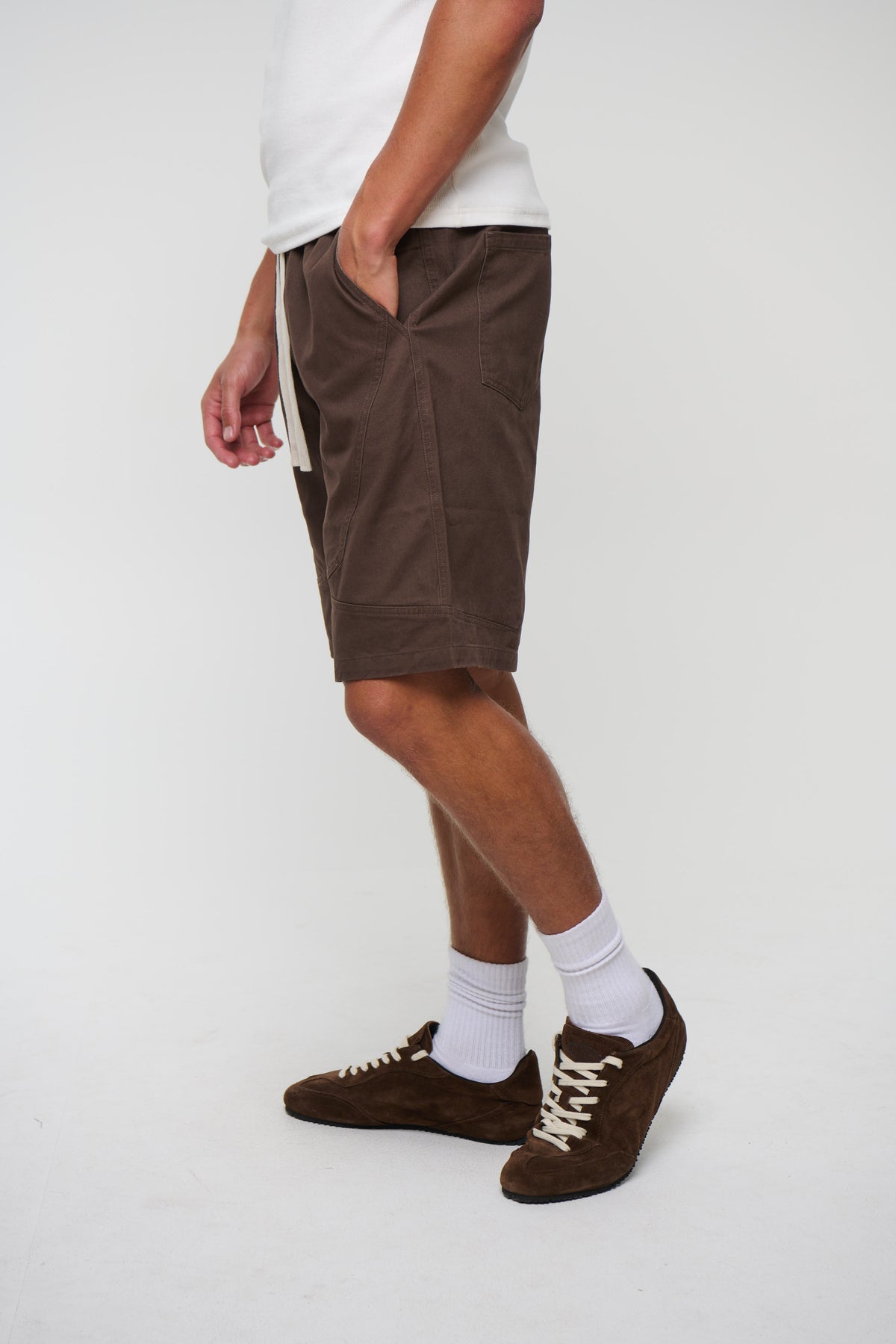 Harry Panelled Short Choc