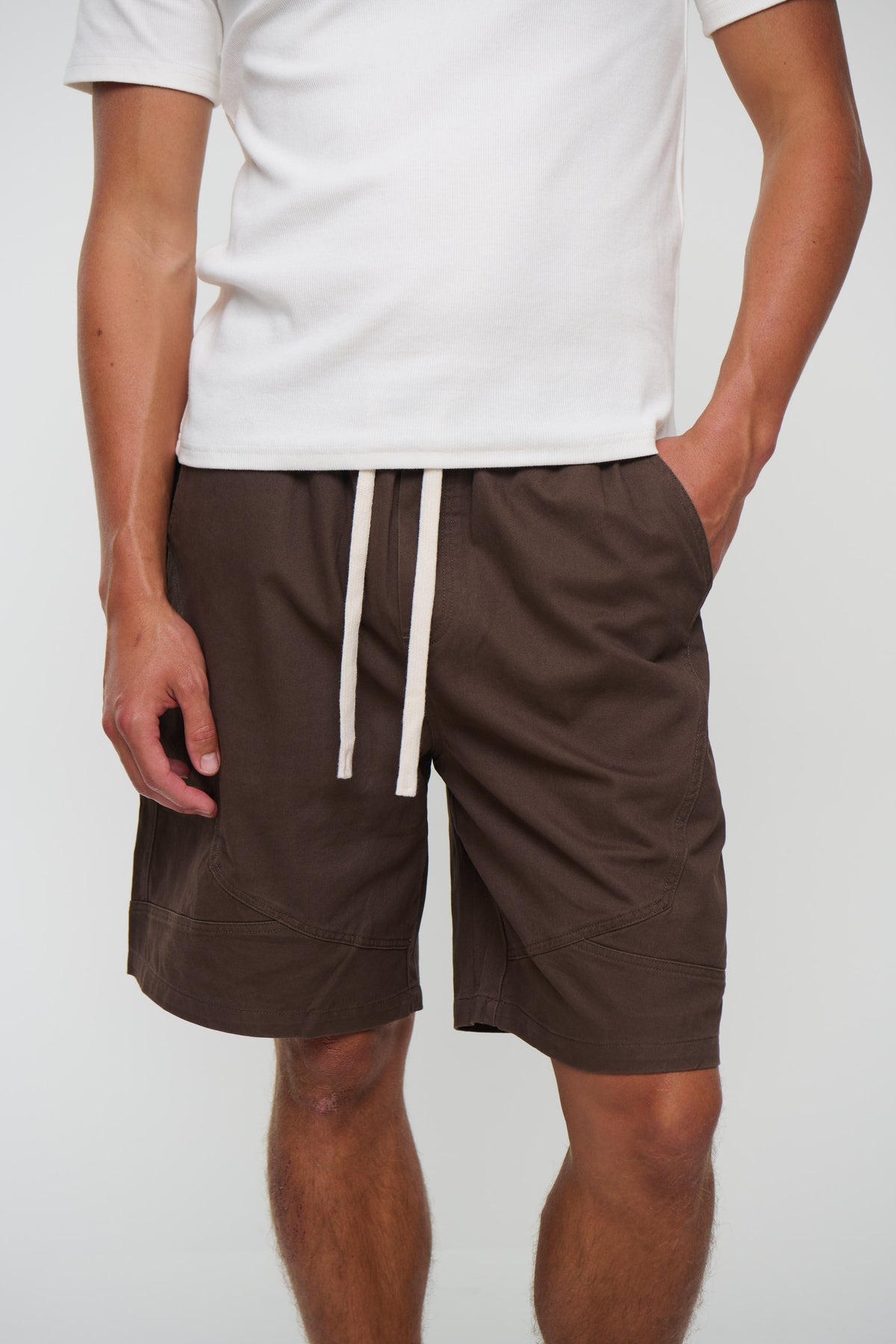 Harry Panelled Short Choc