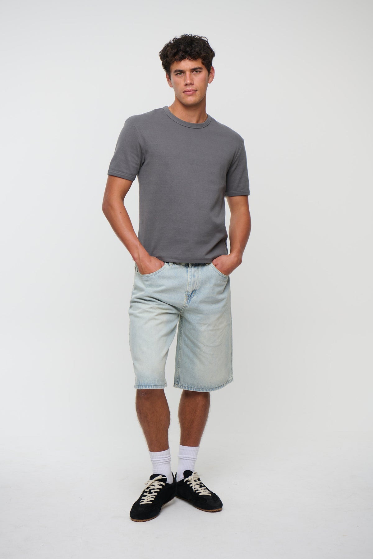 Flint Baggy Denim Jort Light