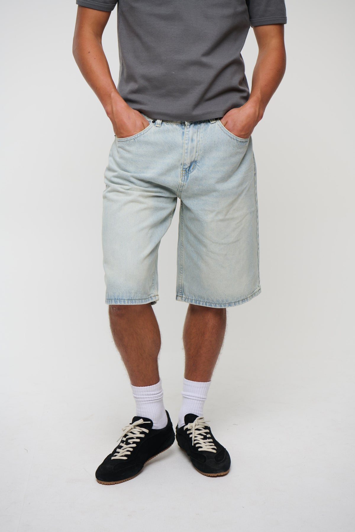 Flint Baggy Denim Jort Light