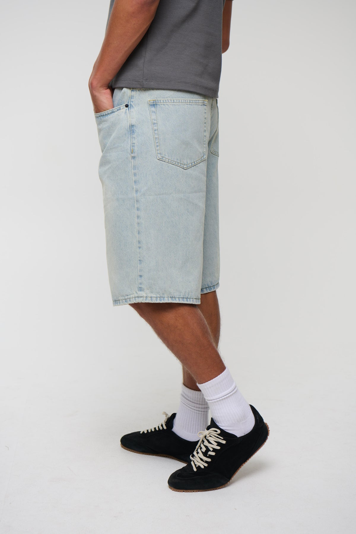 Flint Baggy Denim Jort Light
