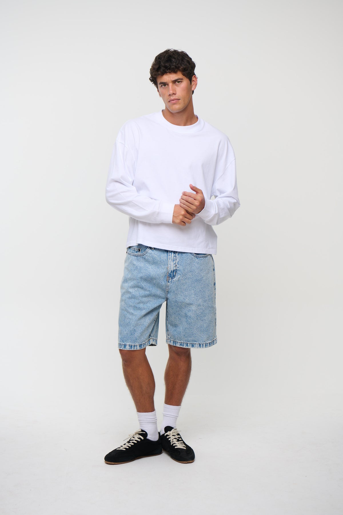 Nick Relaxed Denim Short Ocean