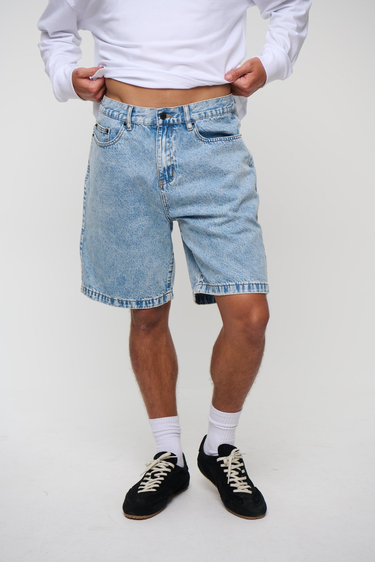 Nick Relaxed Denim Short Ocean