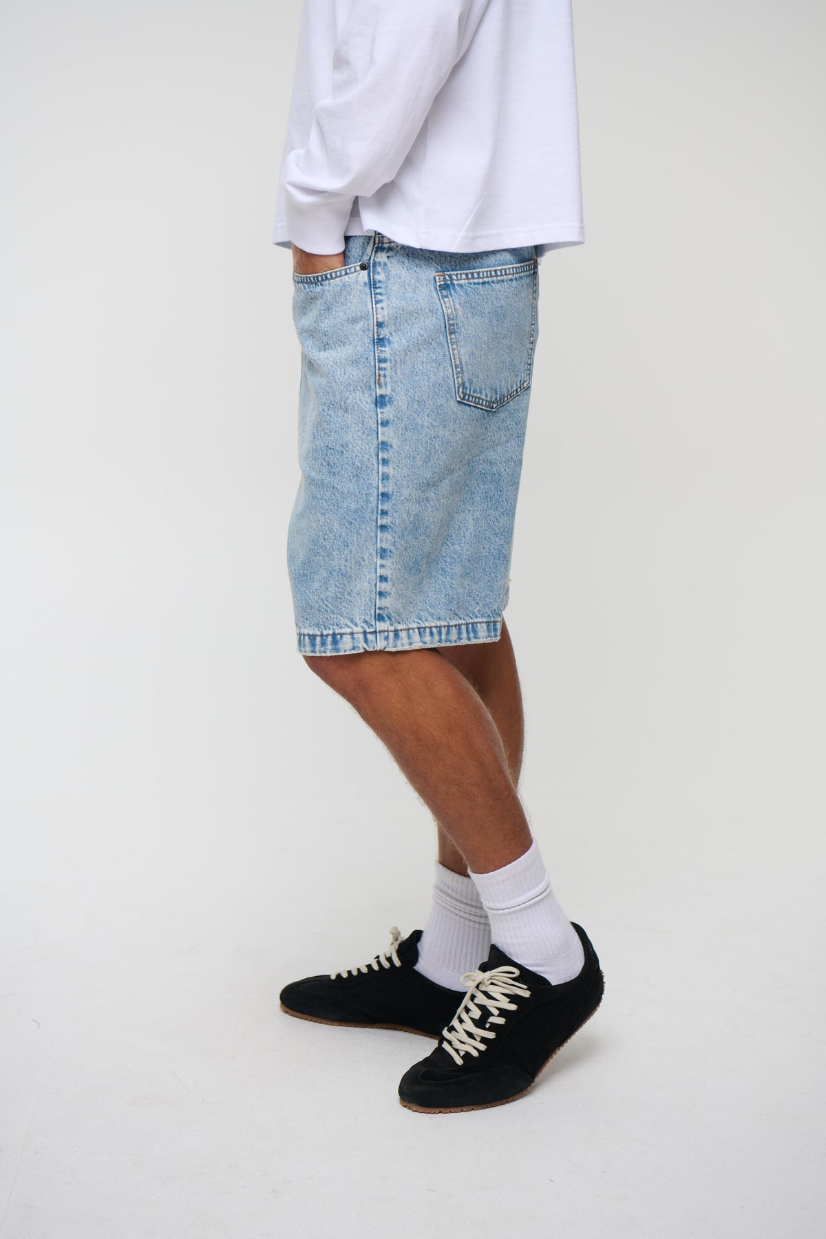 Nick Relaxed Denim Short Ocean