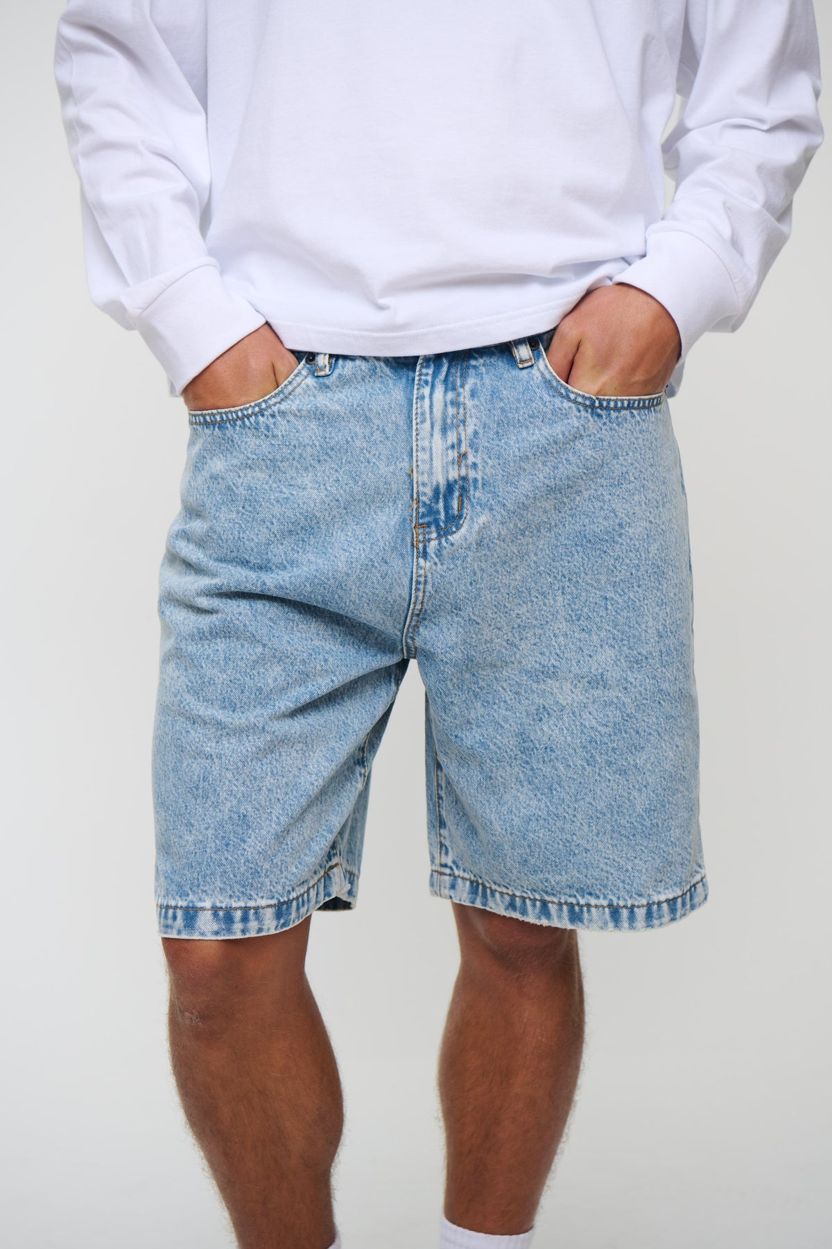 Nick Relaxed Denim Short Ocean