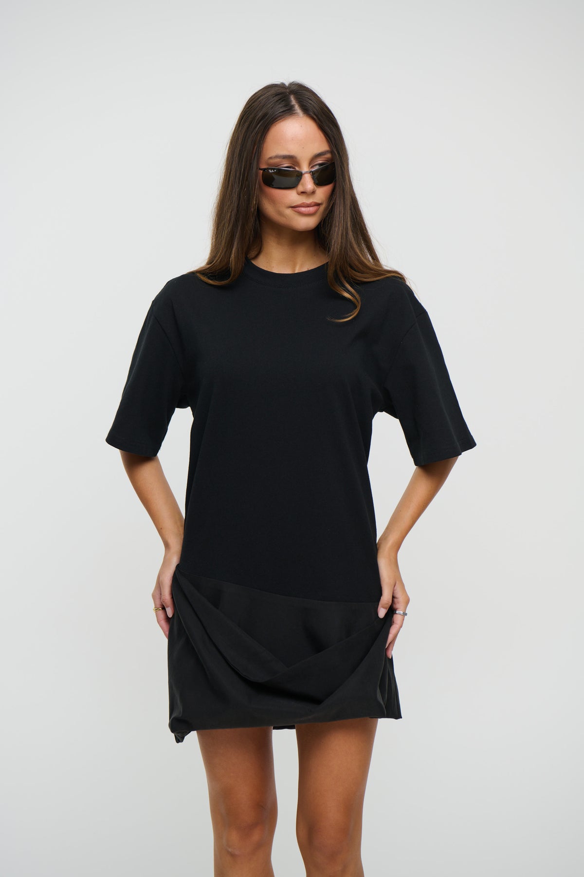 Phoebe T-Shirt Mini Dress Black