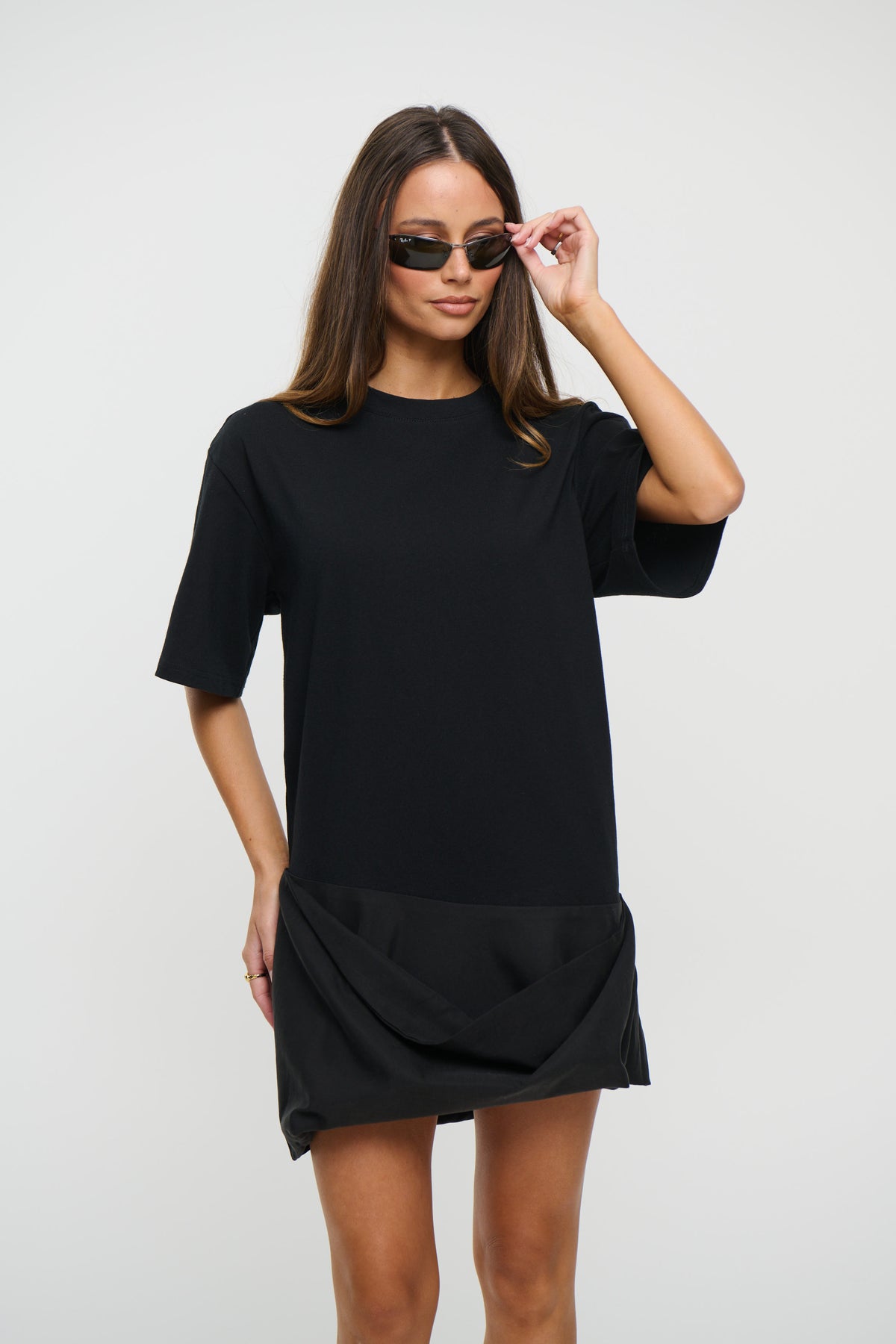 Phoebe T-Shirt Mini Dress Black