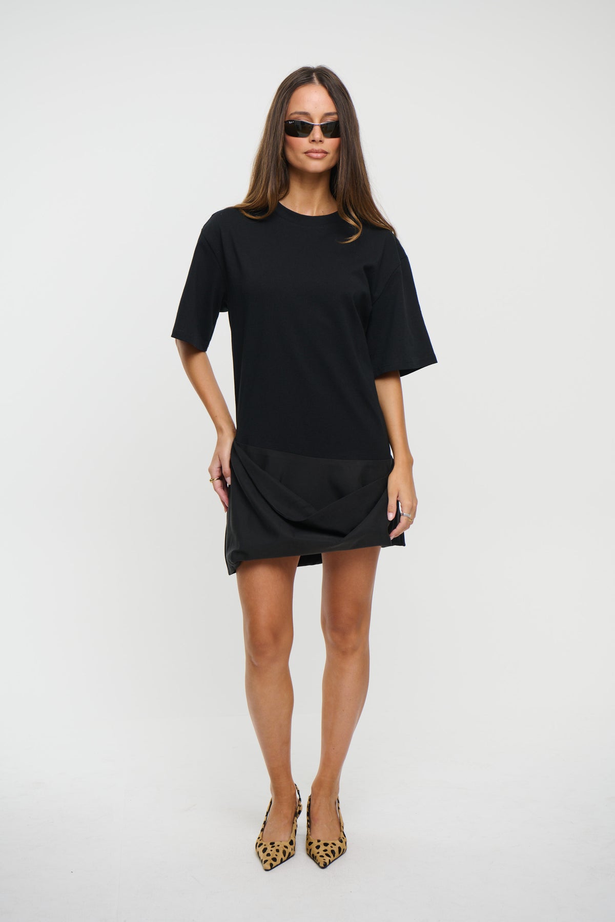 Phoebe T-Shirt Mini Dress Black