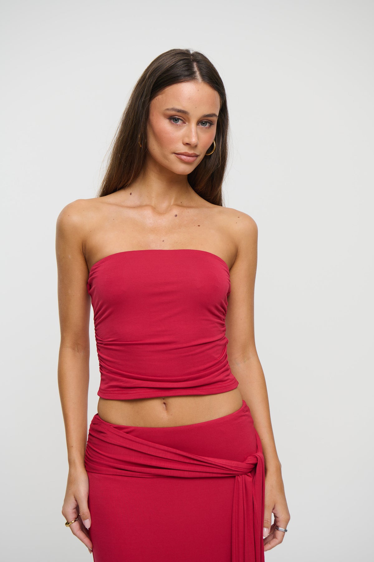 Winslet Strapless Top Berry