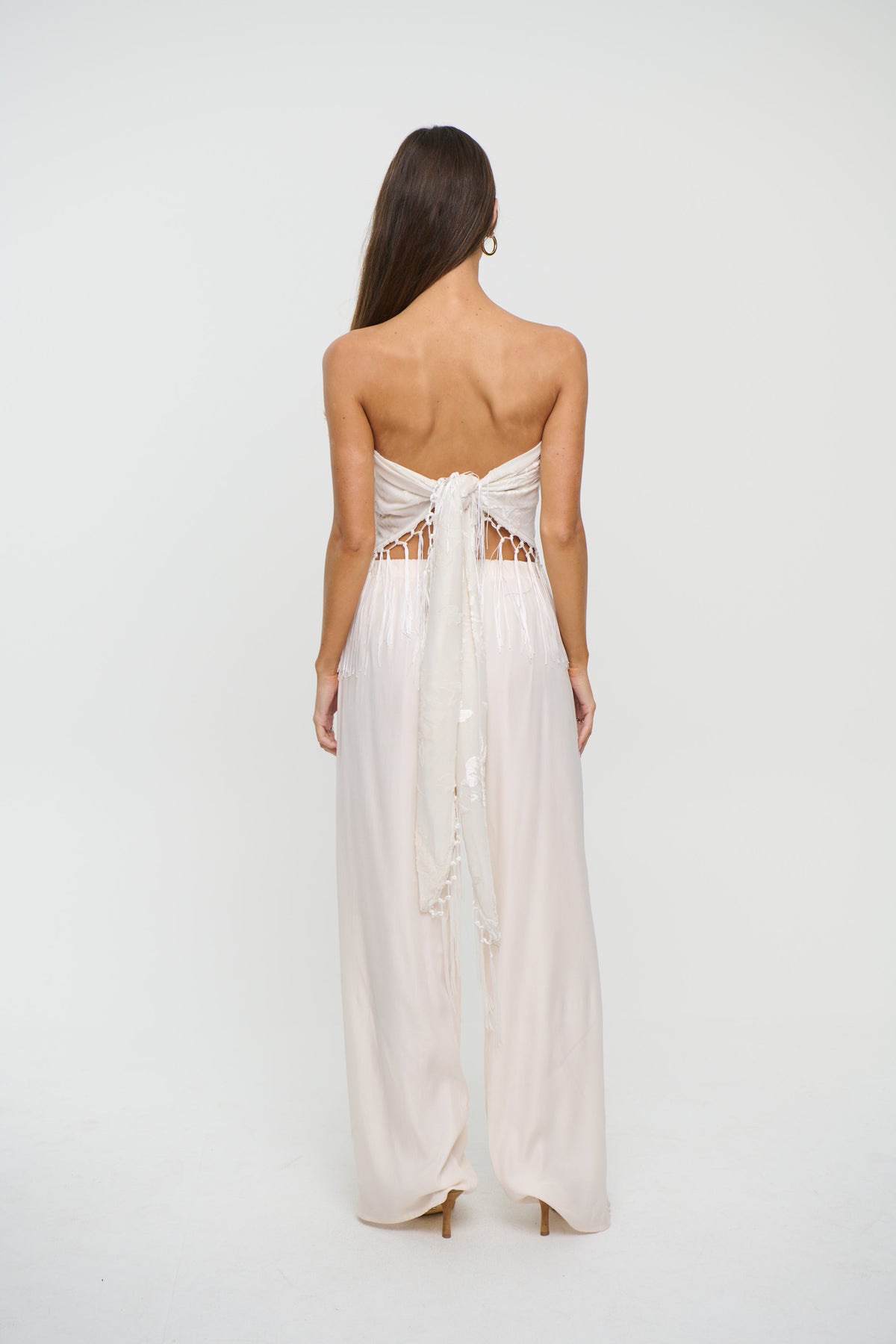 Olivera Fringe Scarf Set White