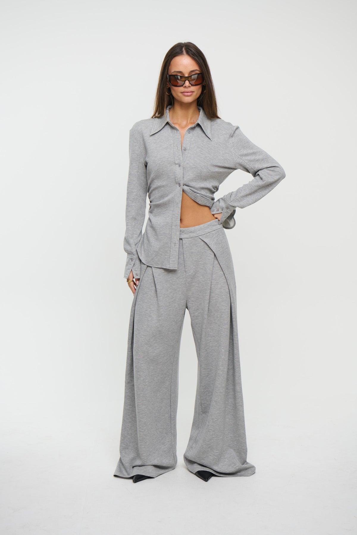 Adaia Pant Grey Marle