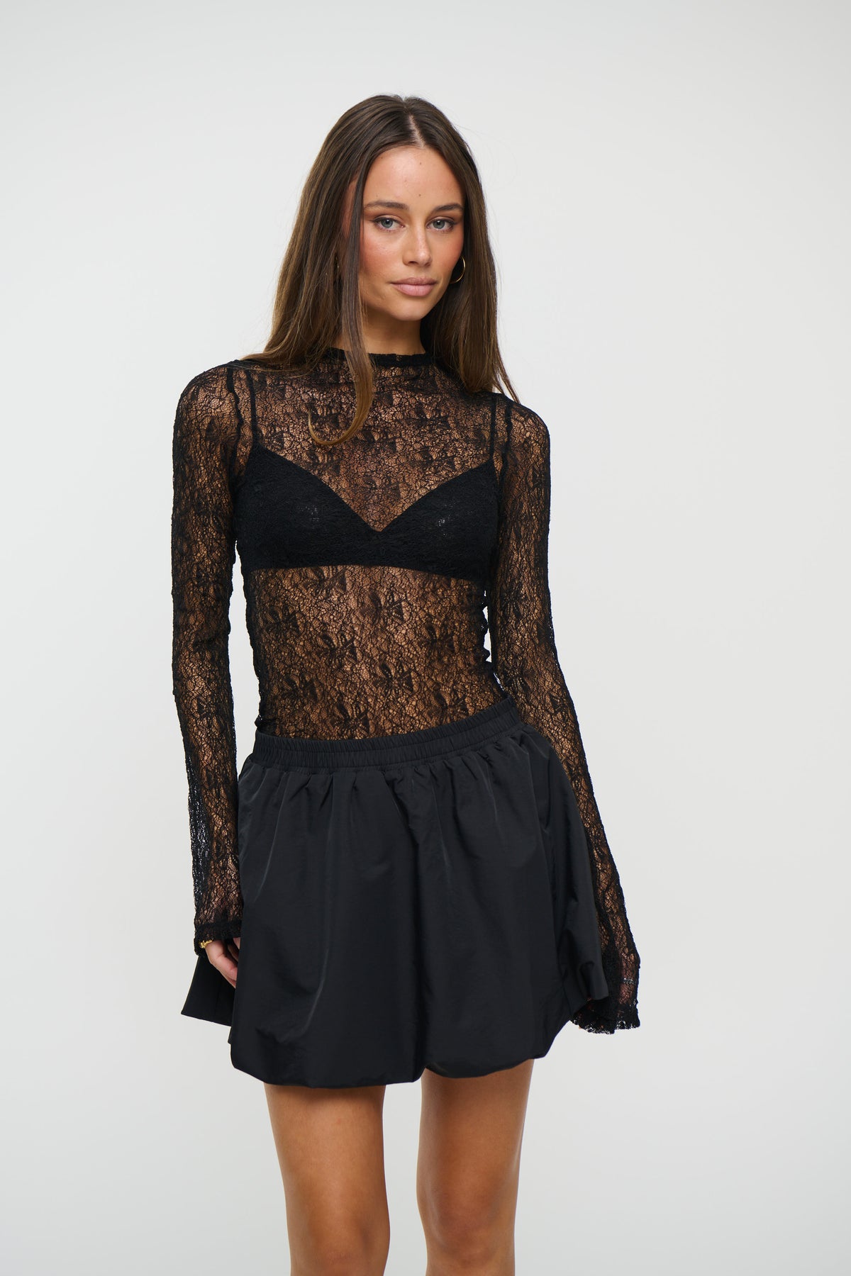 Elia Lace Top Black