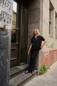 Giselle Knit Pant Black - FINAL SALE