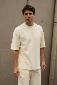NTH Ribbed Cord Tee Ivory