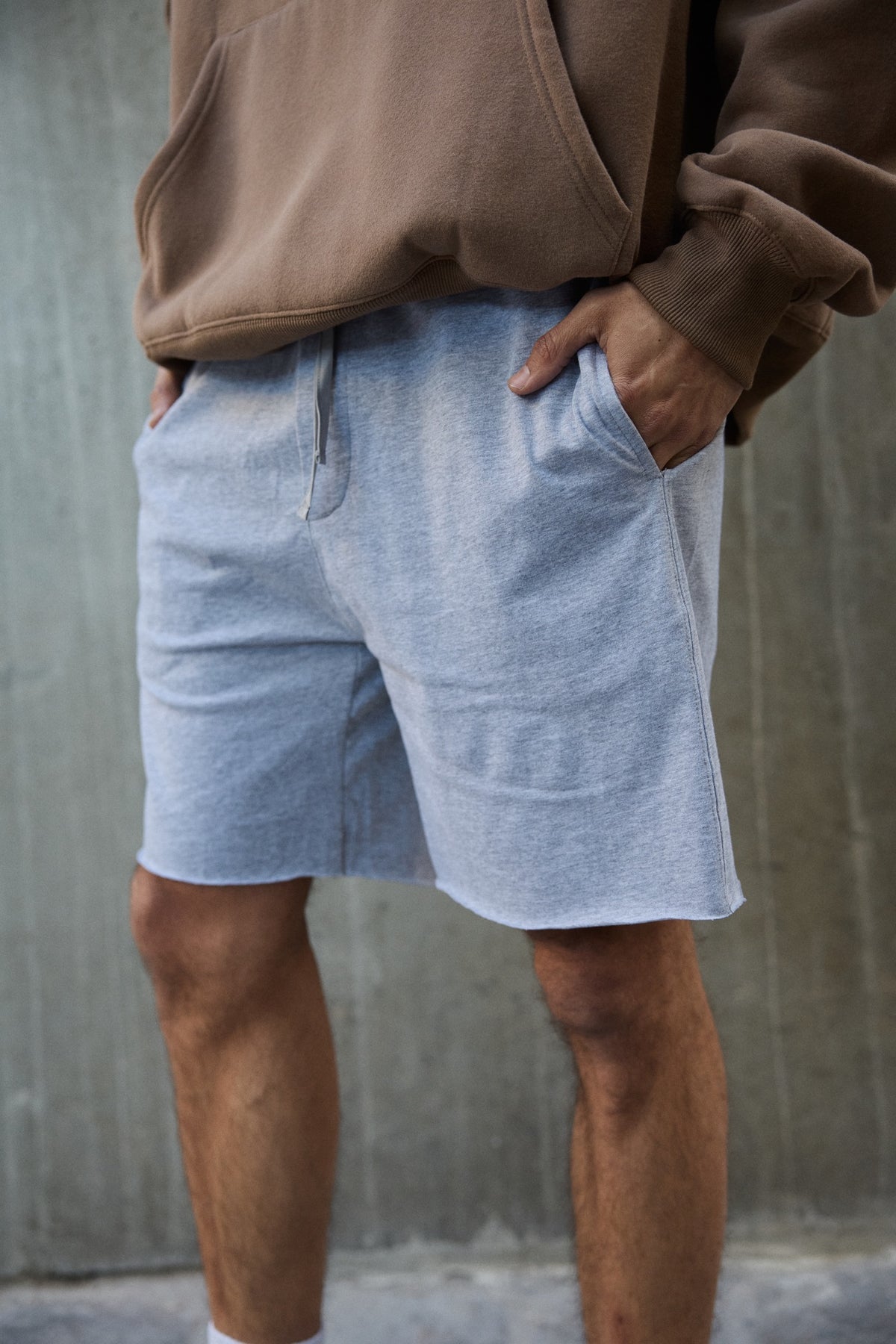 NTH Jayson Cotton Raw Short Grey - FINAL SALE