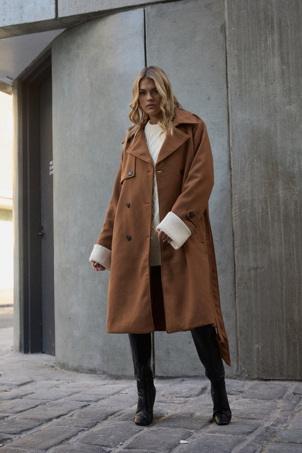 Heidi Trench Camel - SALE