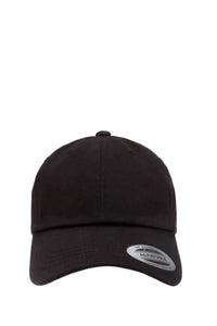 Low Profile Cotton Twill Dad Hat Black