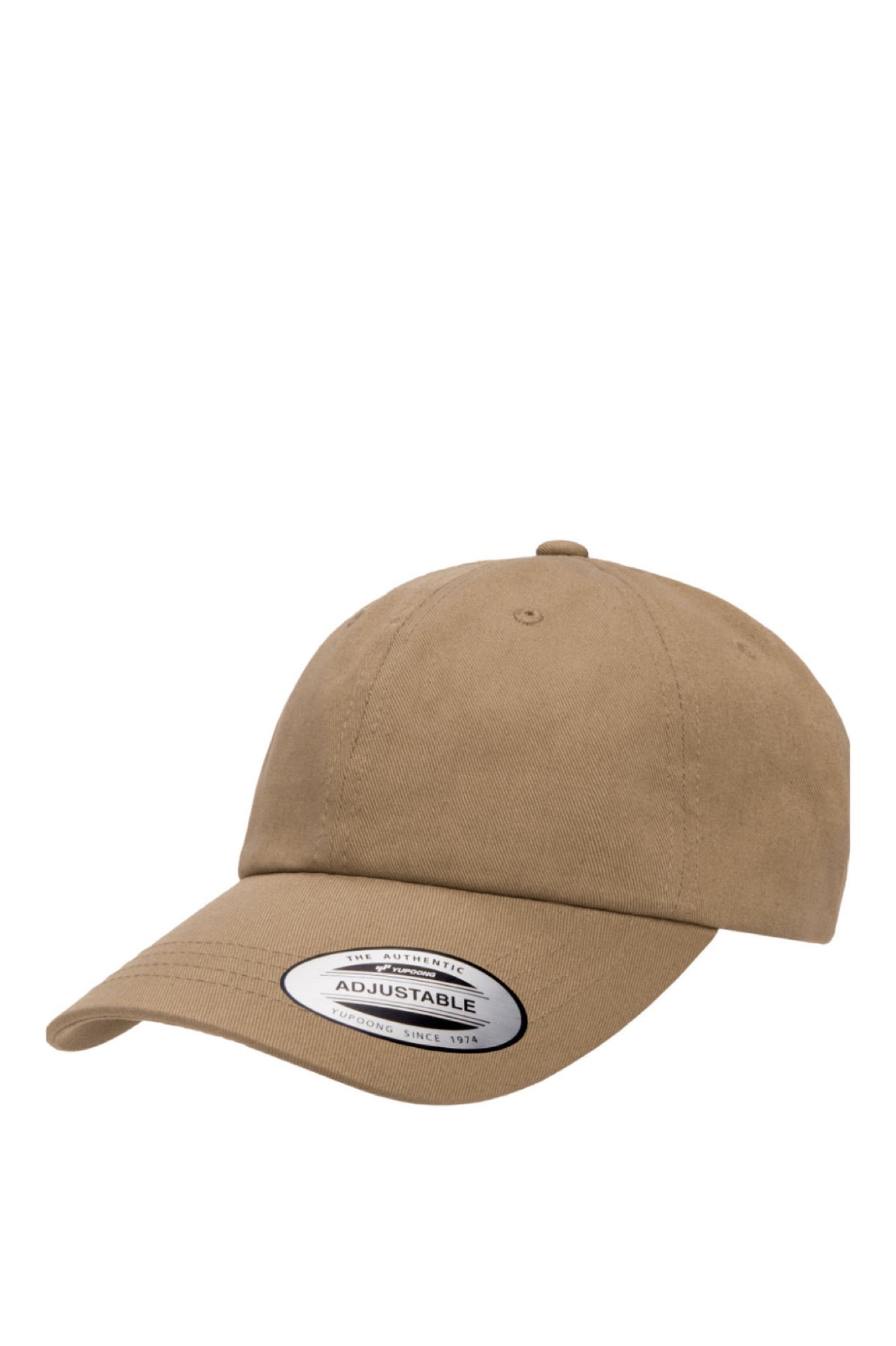 Low Profile Cotton Twill Dad Hat Khaki