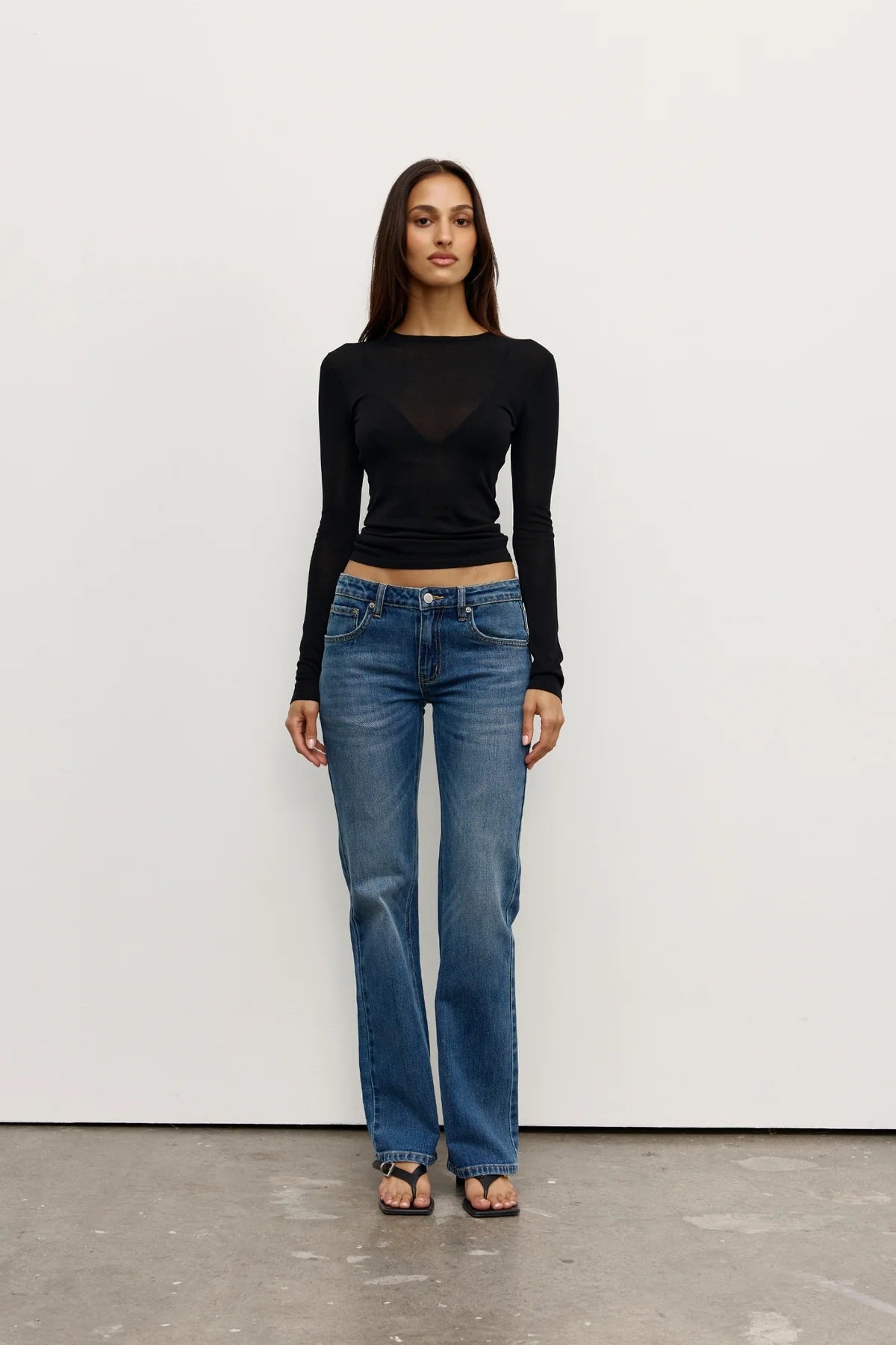 Dollie Stretch Bootleg Jean Blue Haze