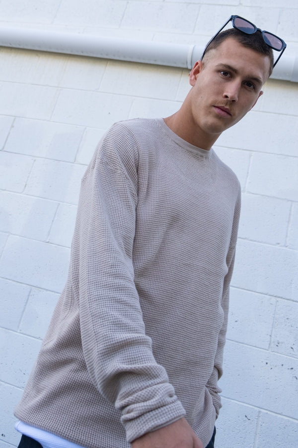 NTH Knitted Long Sleeve Oat - SALE