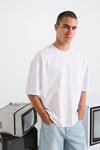 NTH Distress Crew Neck Tee White