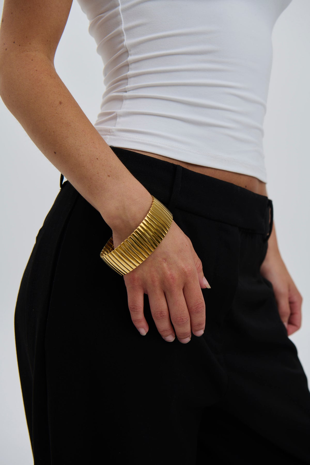 Katrina Bracelet Thick 18K Gold Plated