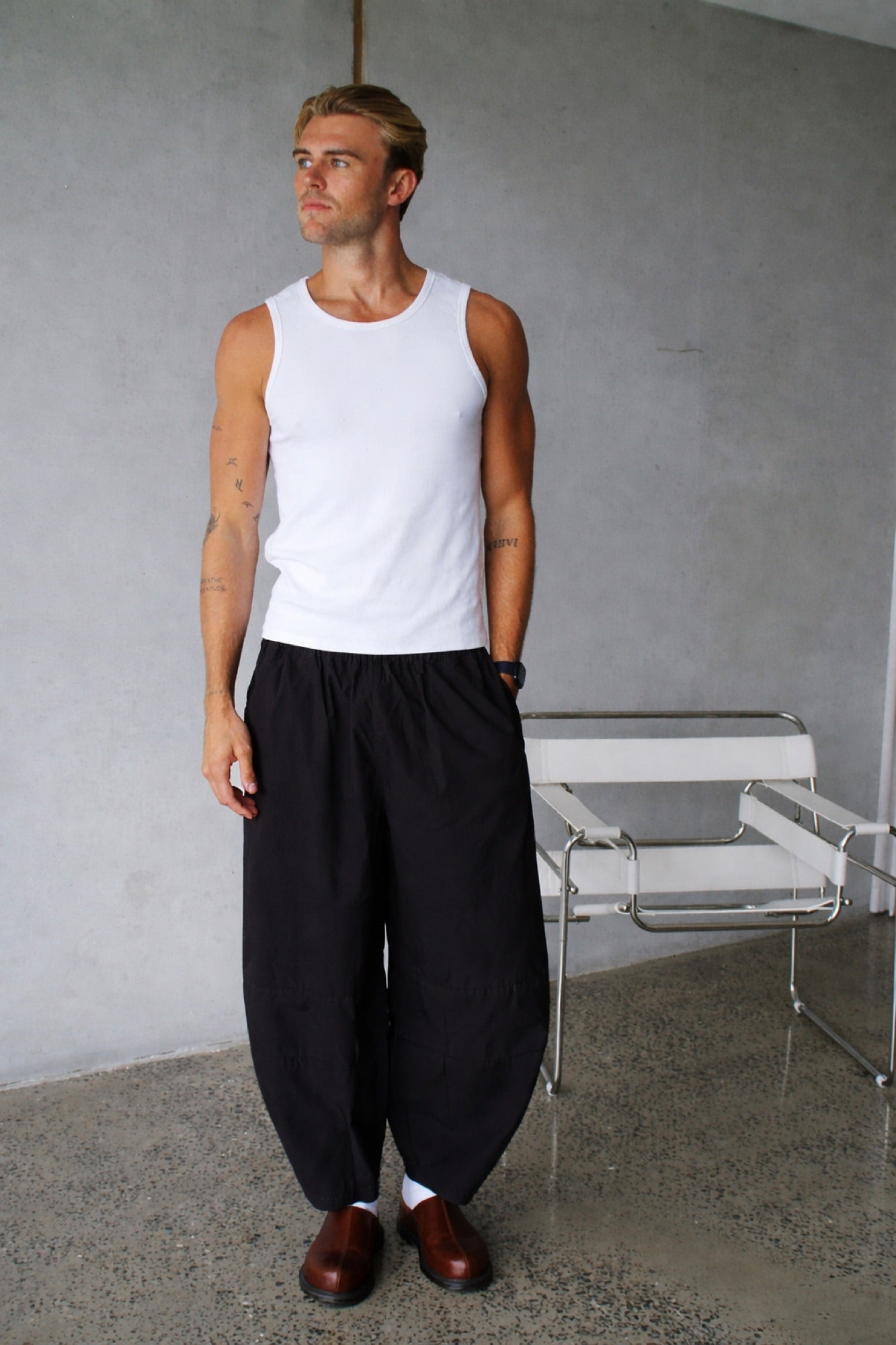 Julius Baggy Pant Black