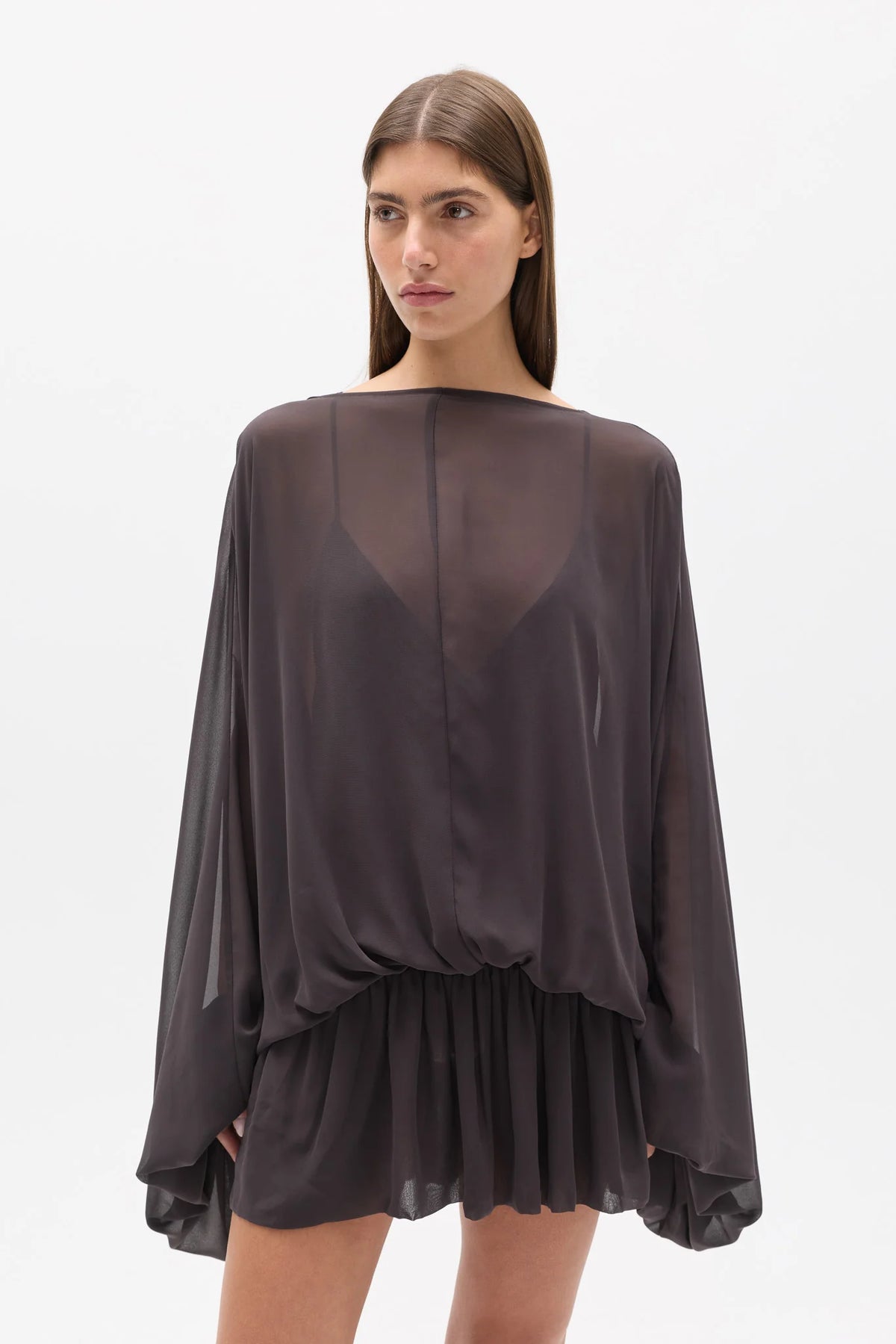 Evariel Mini Dress Truffle
