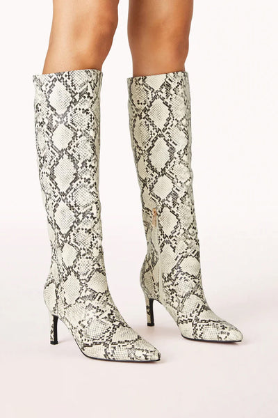 Huda Knee High Boot Snake