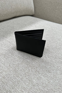 Leather Wallet Slit Black