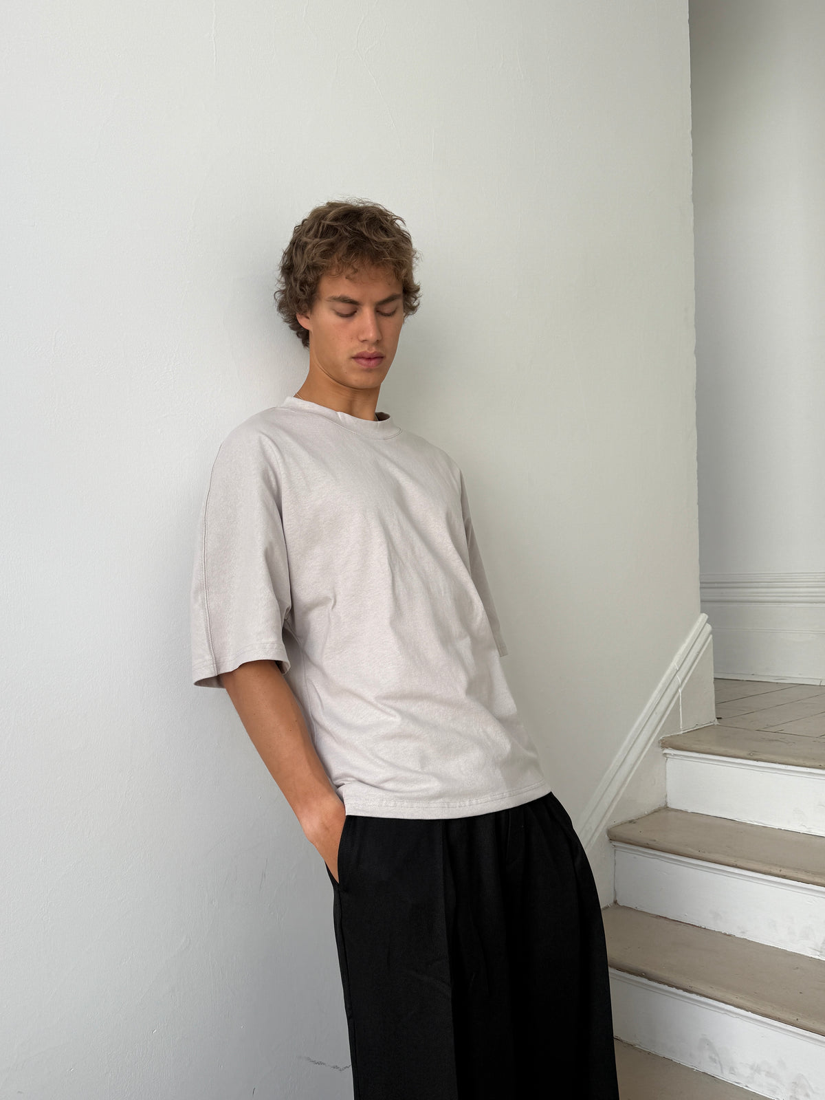 Batwing Cotton Tee Ivory