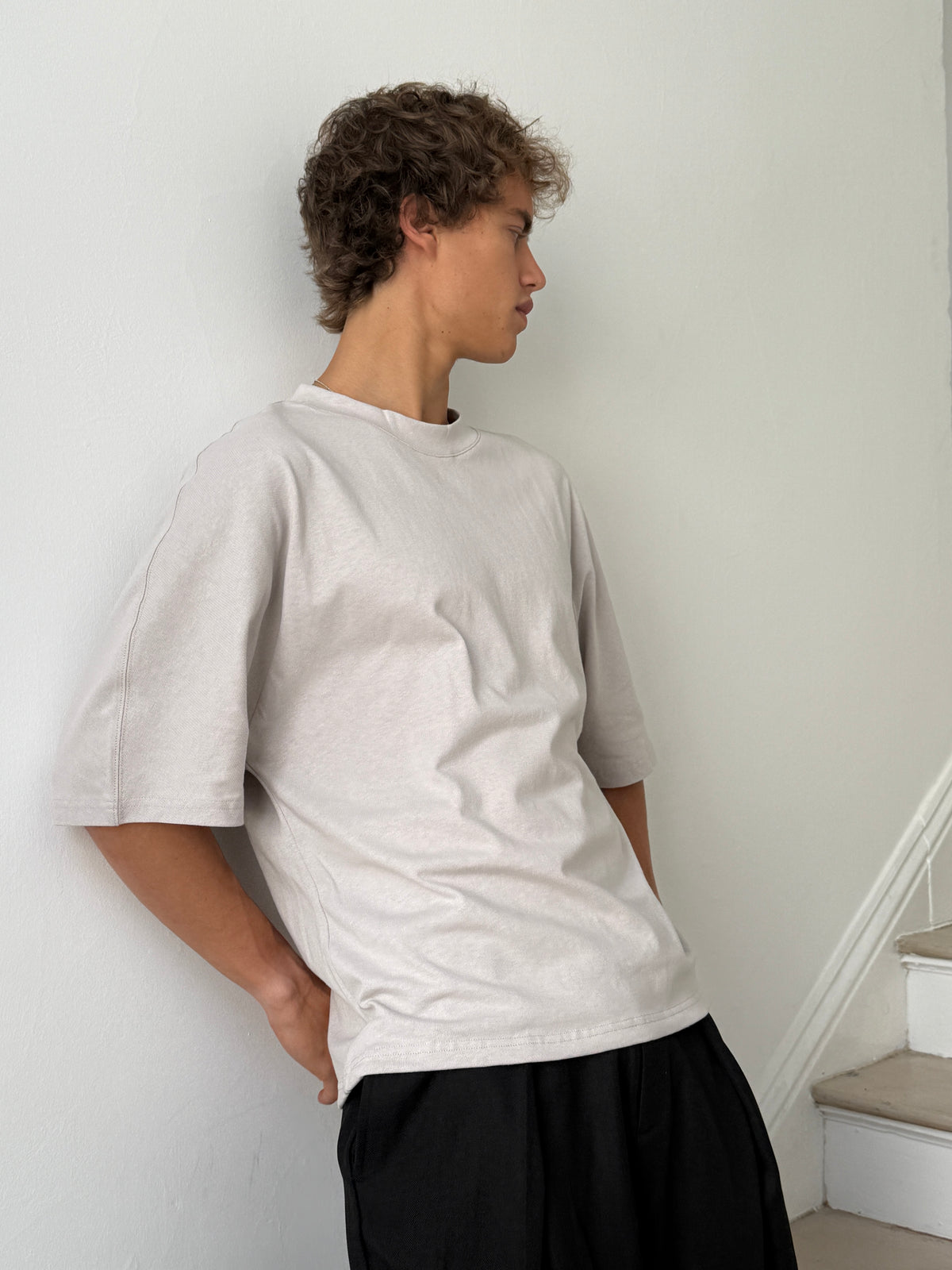 Batwing Cotton Tee Ivory