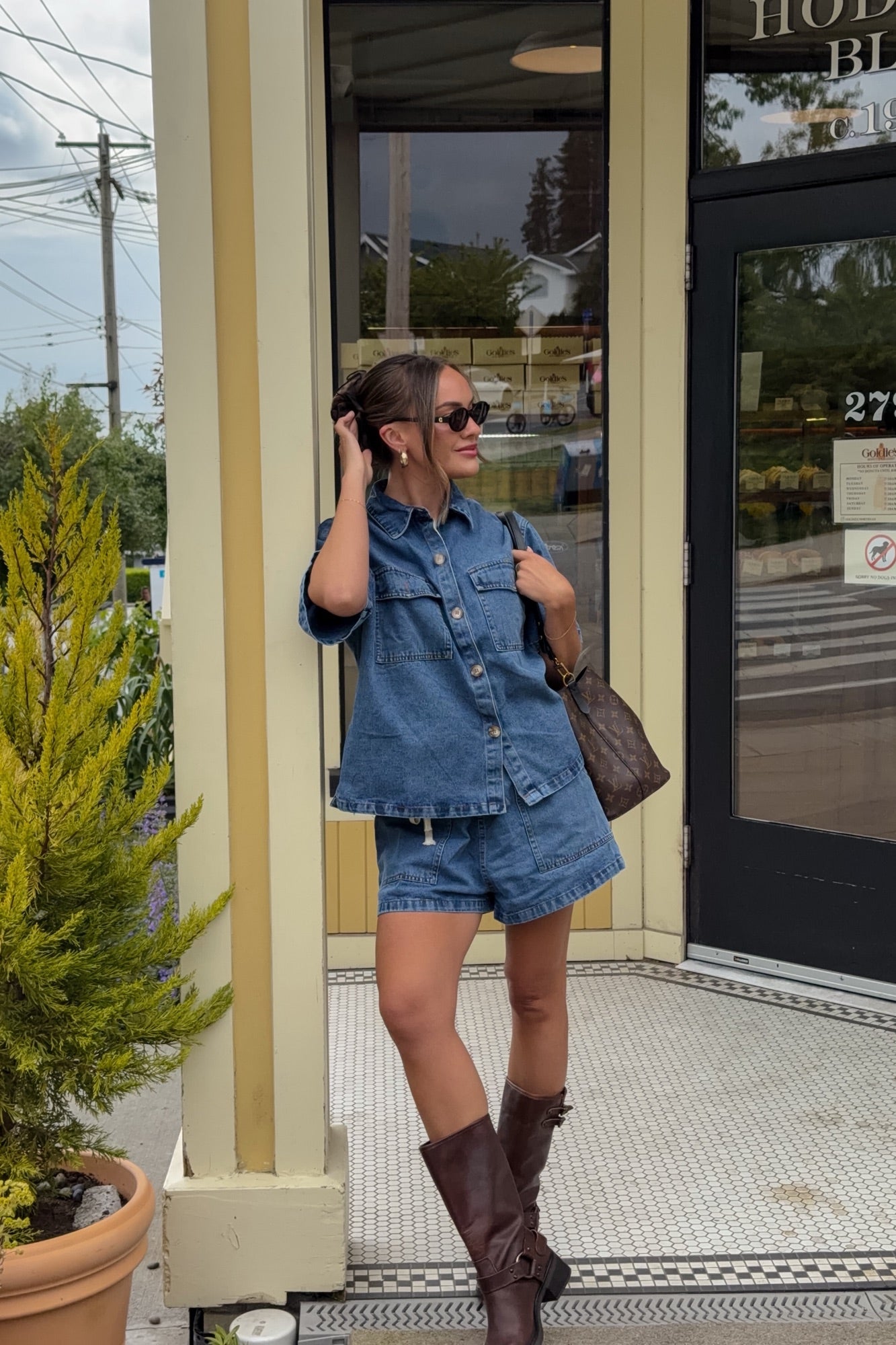Delaney Denim Set Light Blue