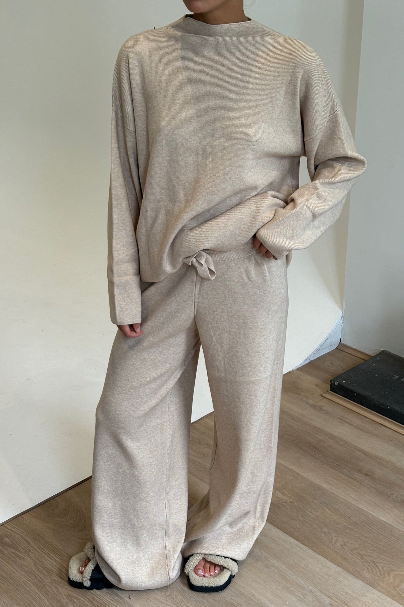 Quin Knit Pant Beige