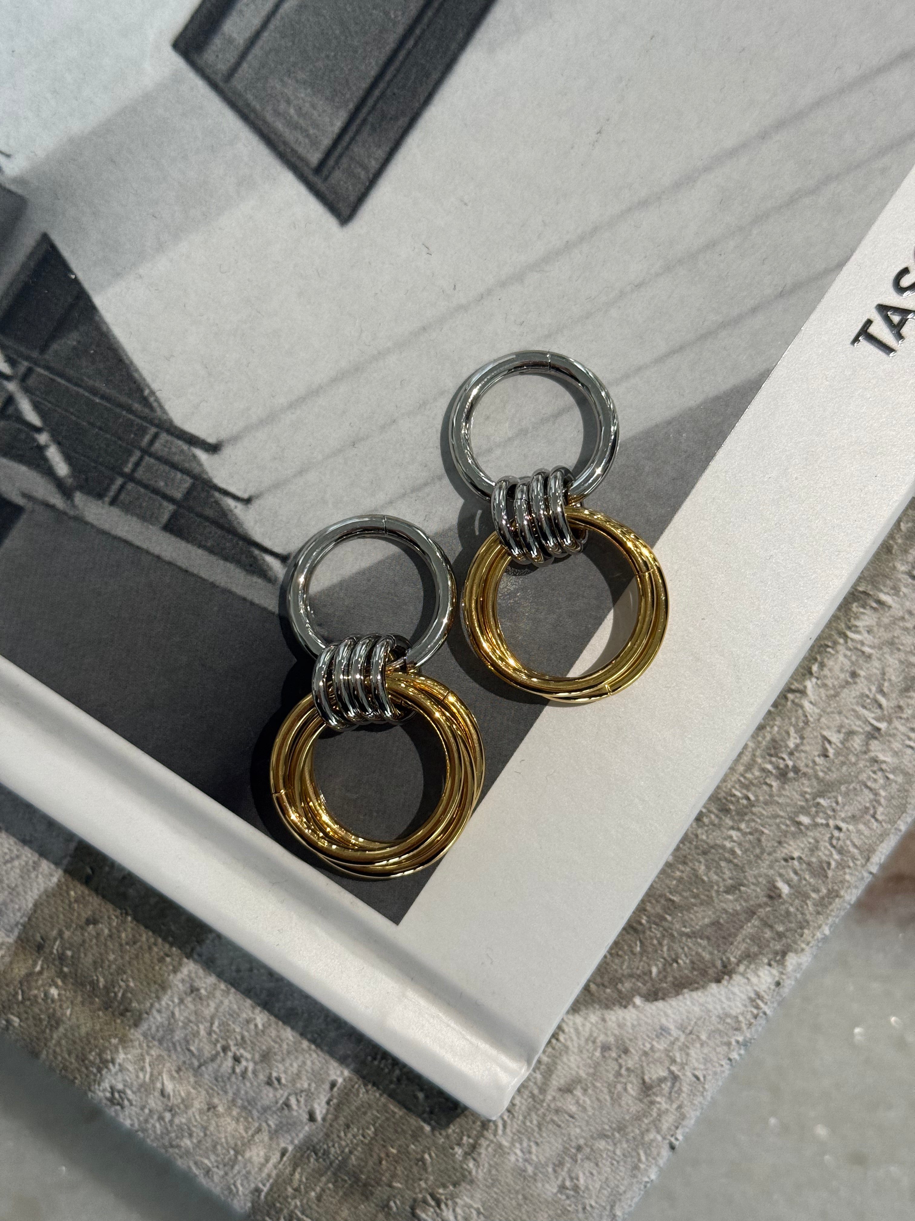 Matilda Hoop Earring Mixed Metal