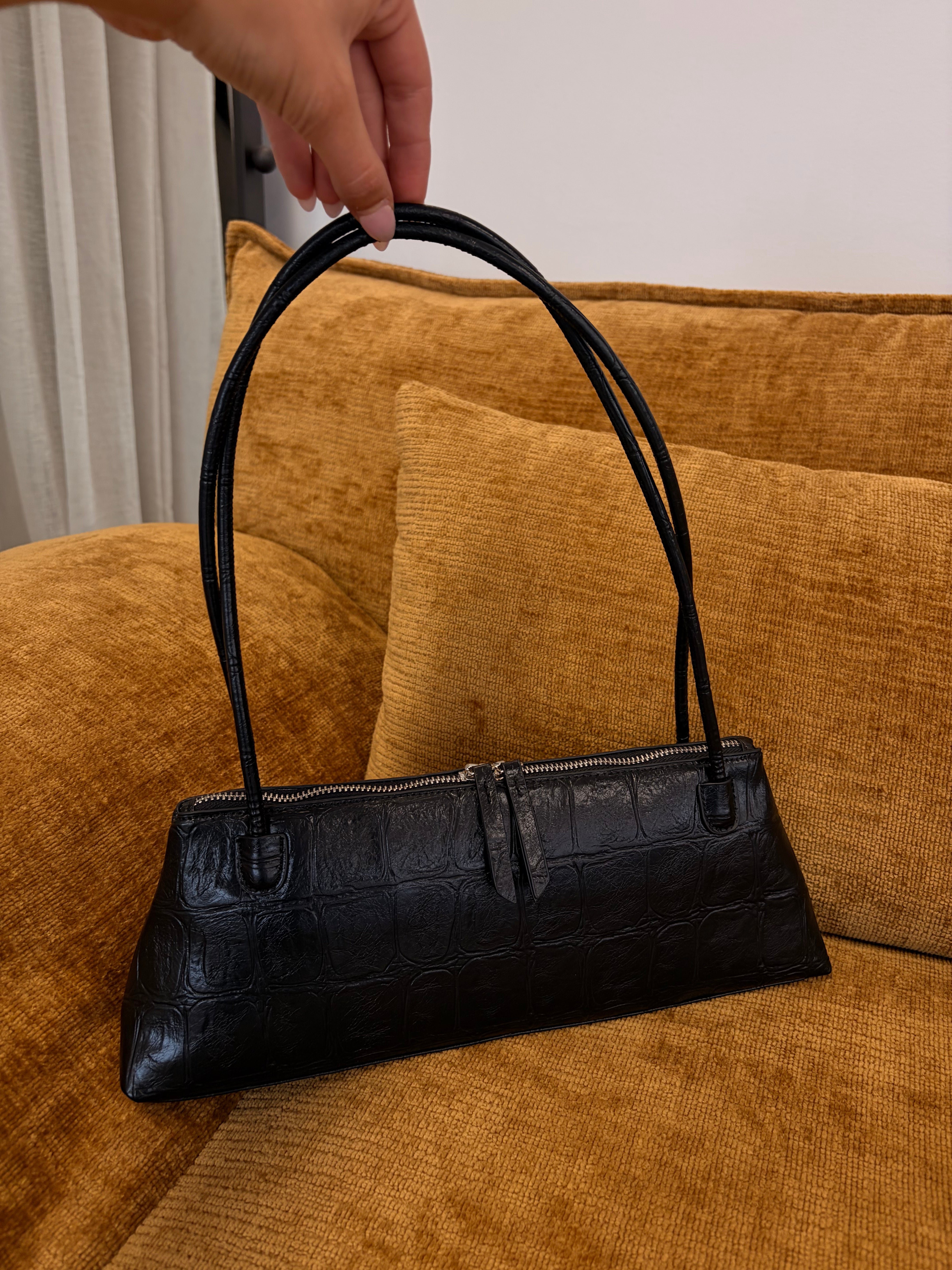 Benni Bag Black Croc