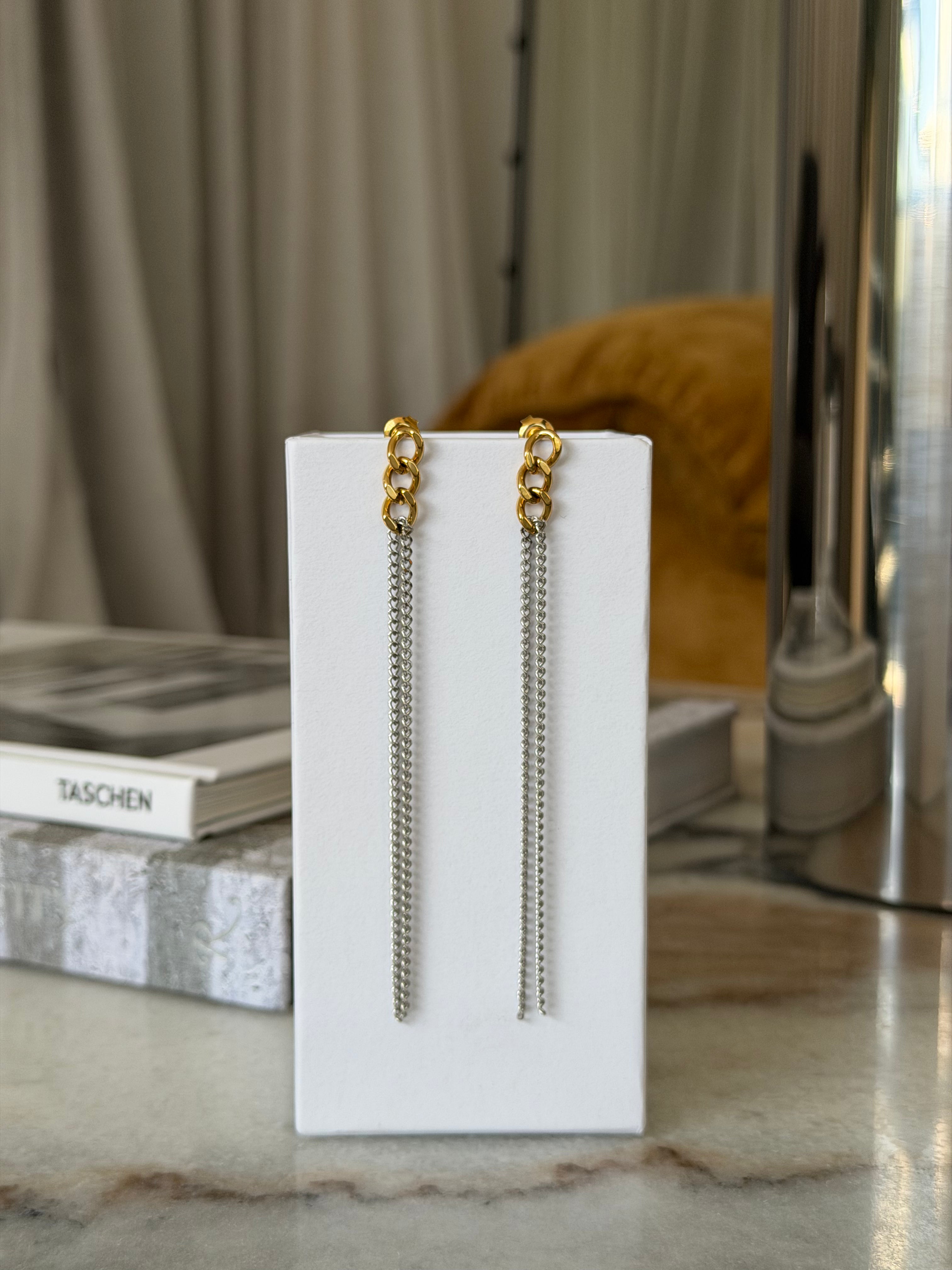 Laney Tassel Earring Mixed Metals