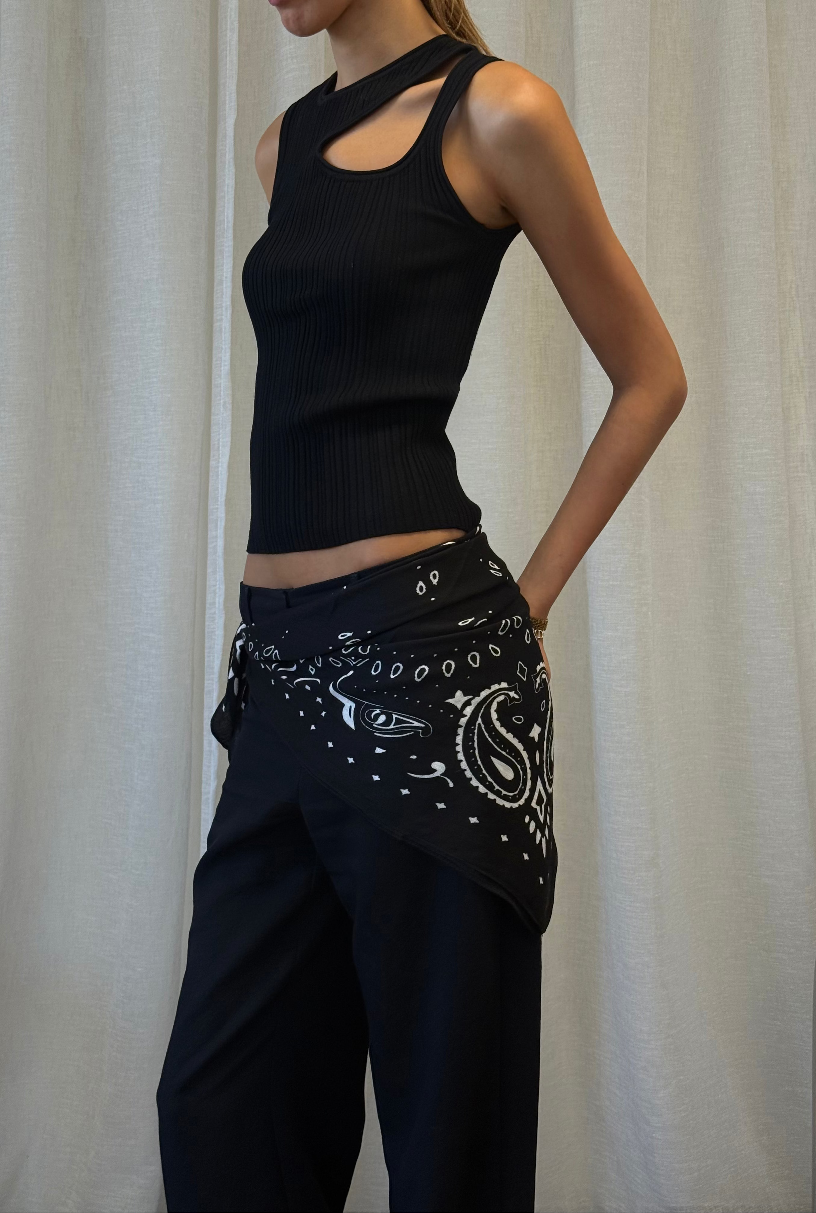 Soleil Scarf Black