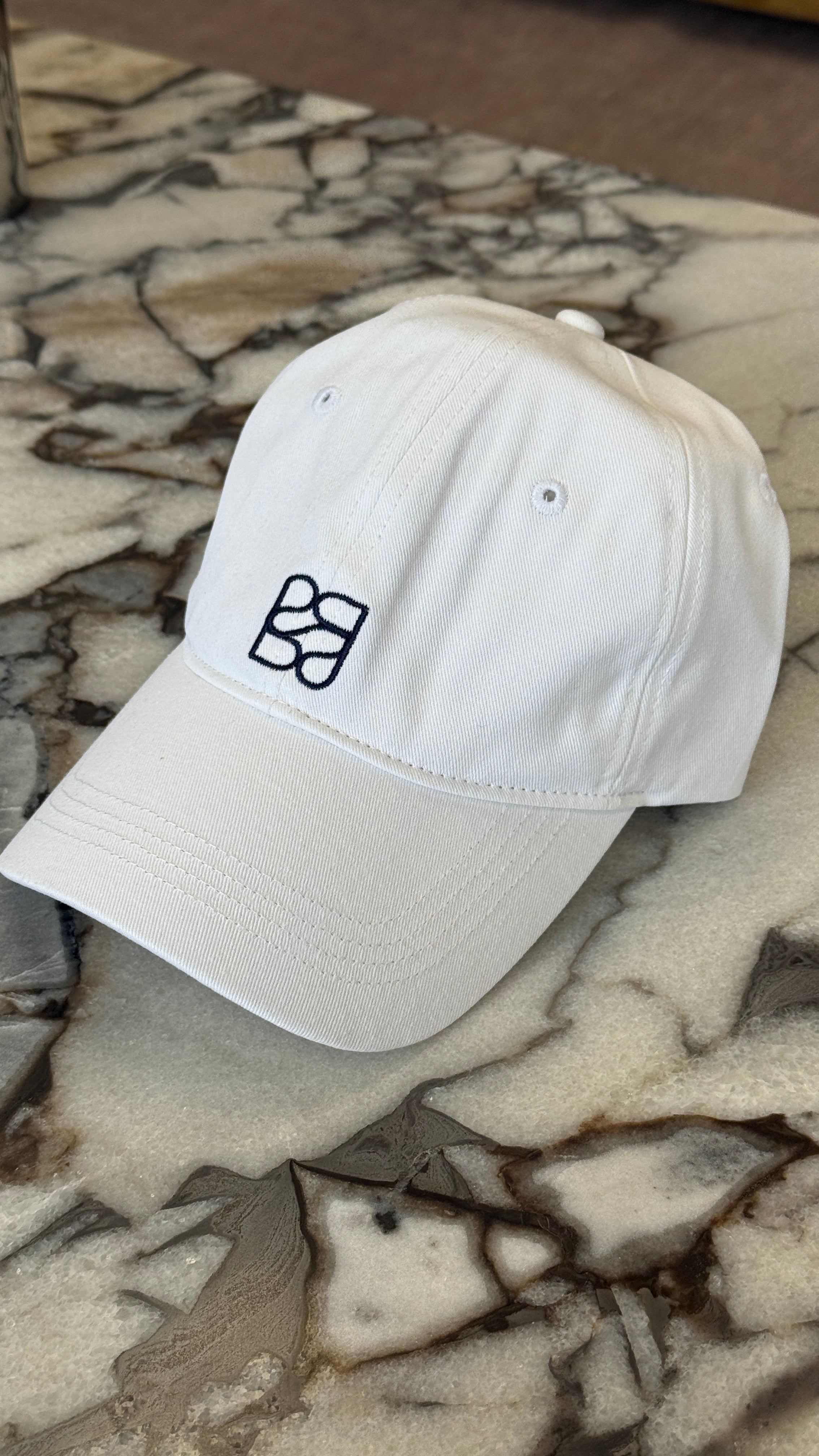 College Cap Lettermark White