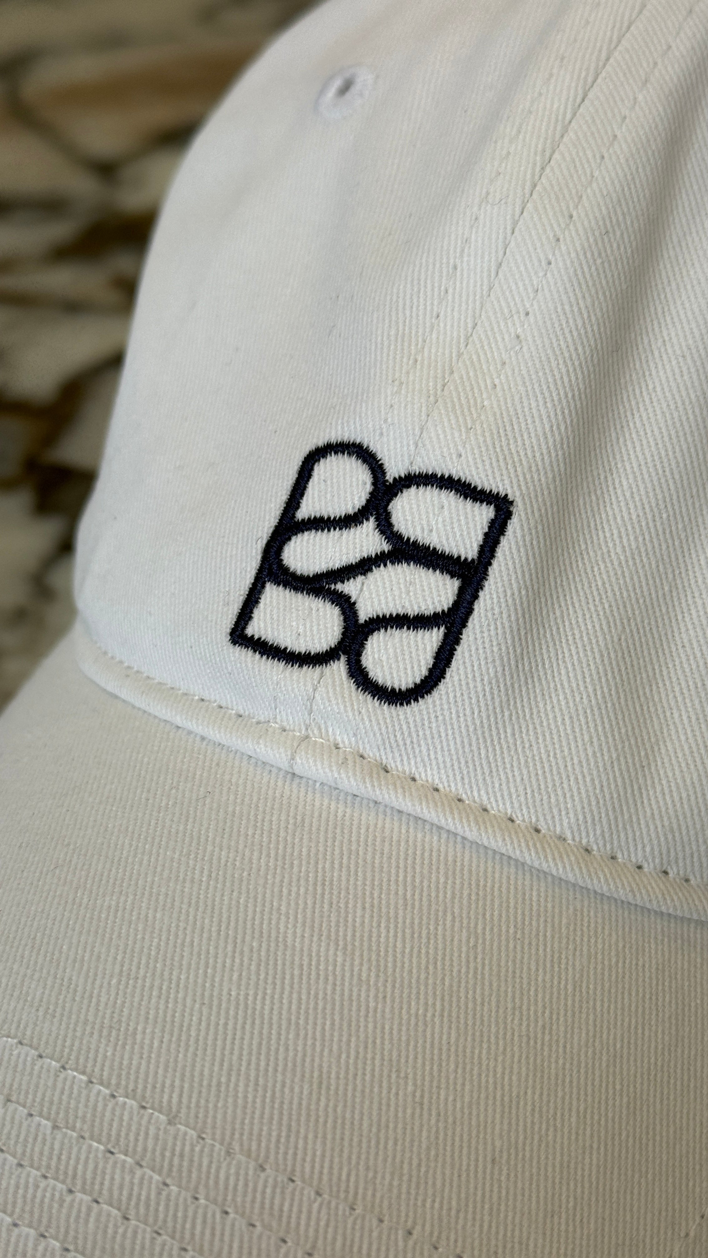 College Cap Lettermark White