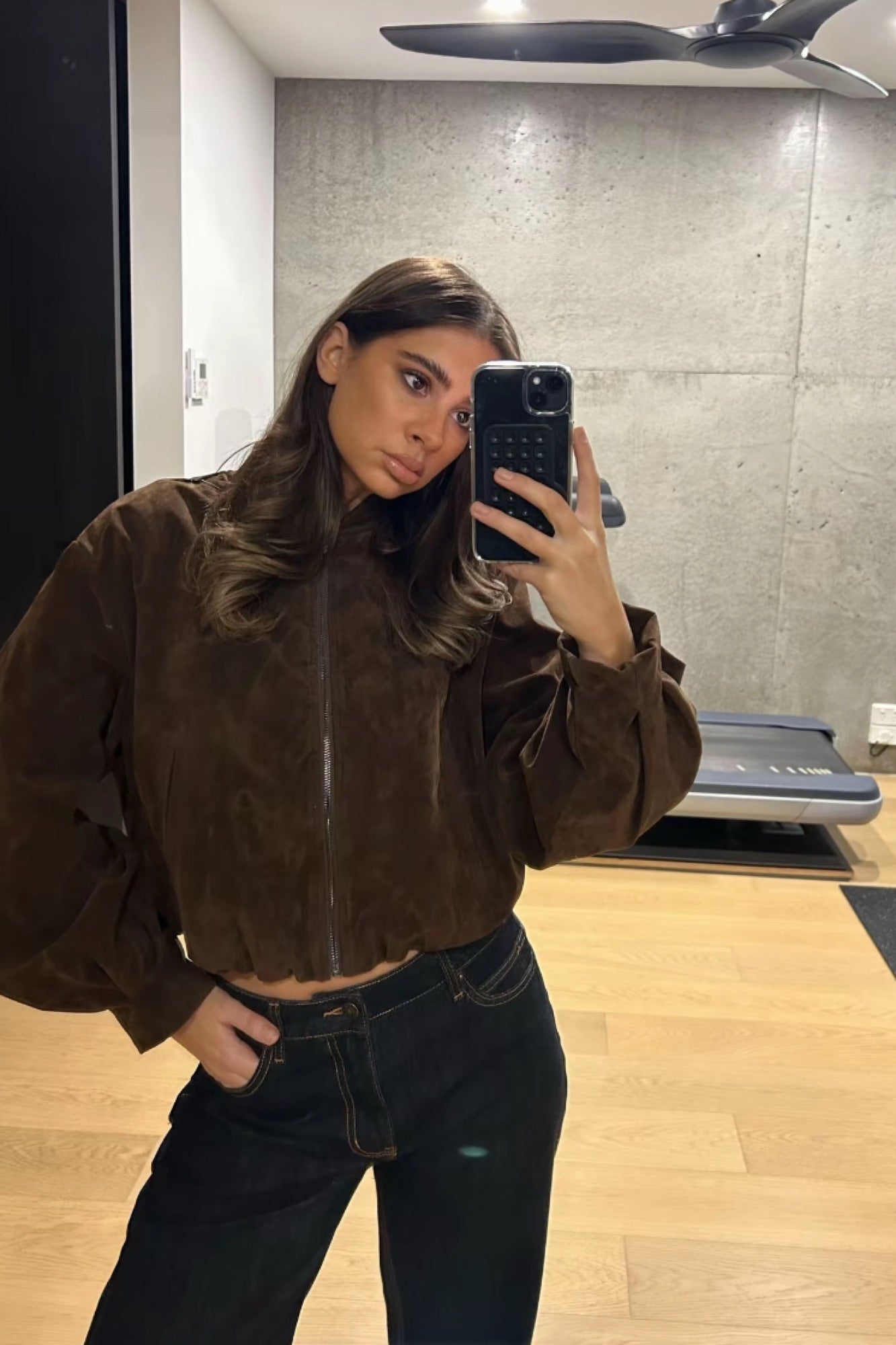 Clara Bomber Chocolate