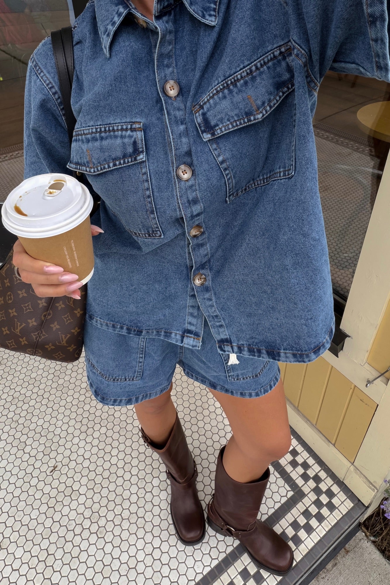 Delaney Denim Set Light Blue