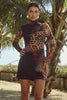 Jordi Mini Dress Black Leopard