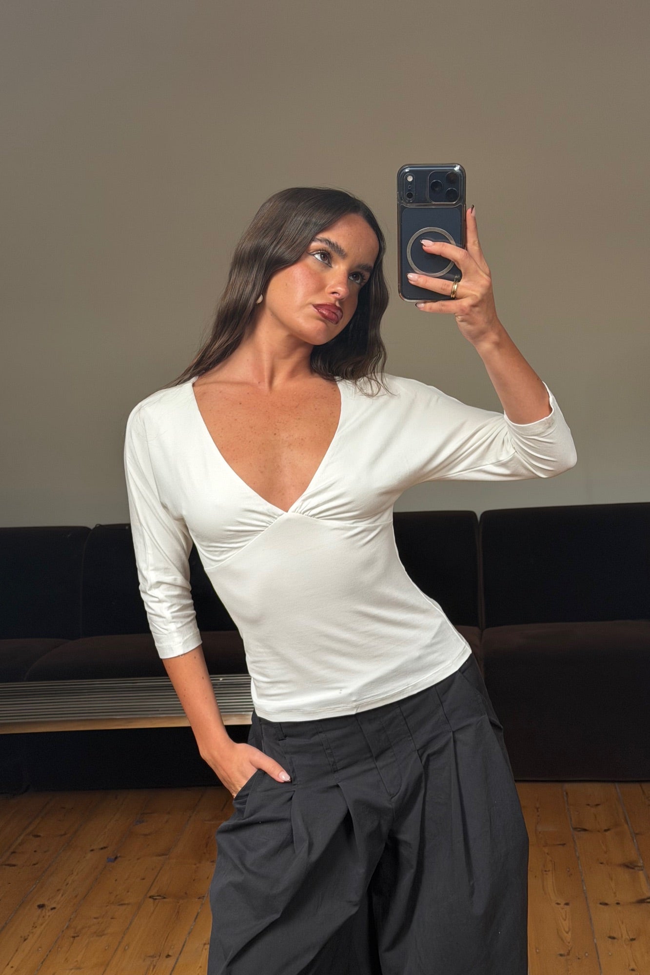 June Top White